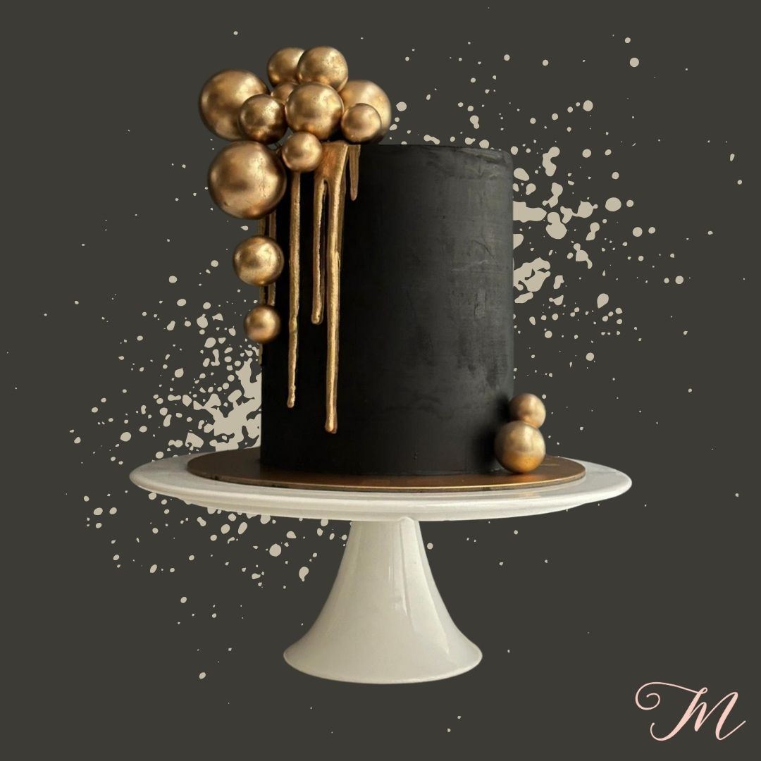 Black and Gold Cake