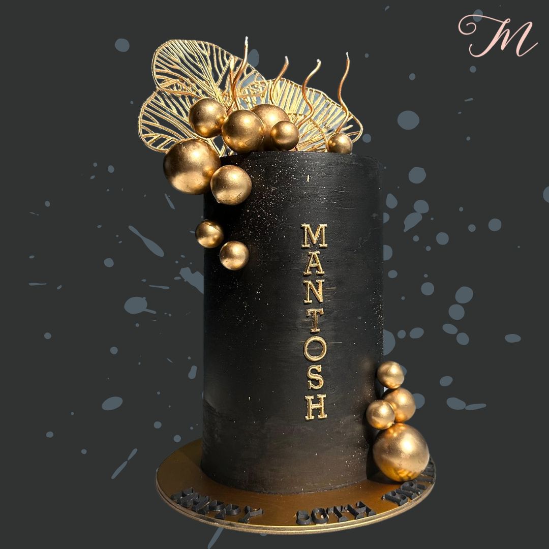 Black and Gold Cake