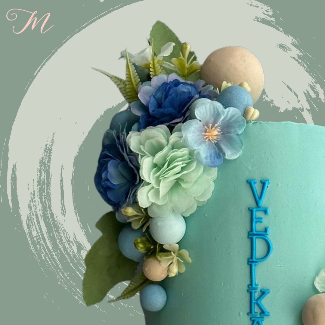 Florals and Balls Cake