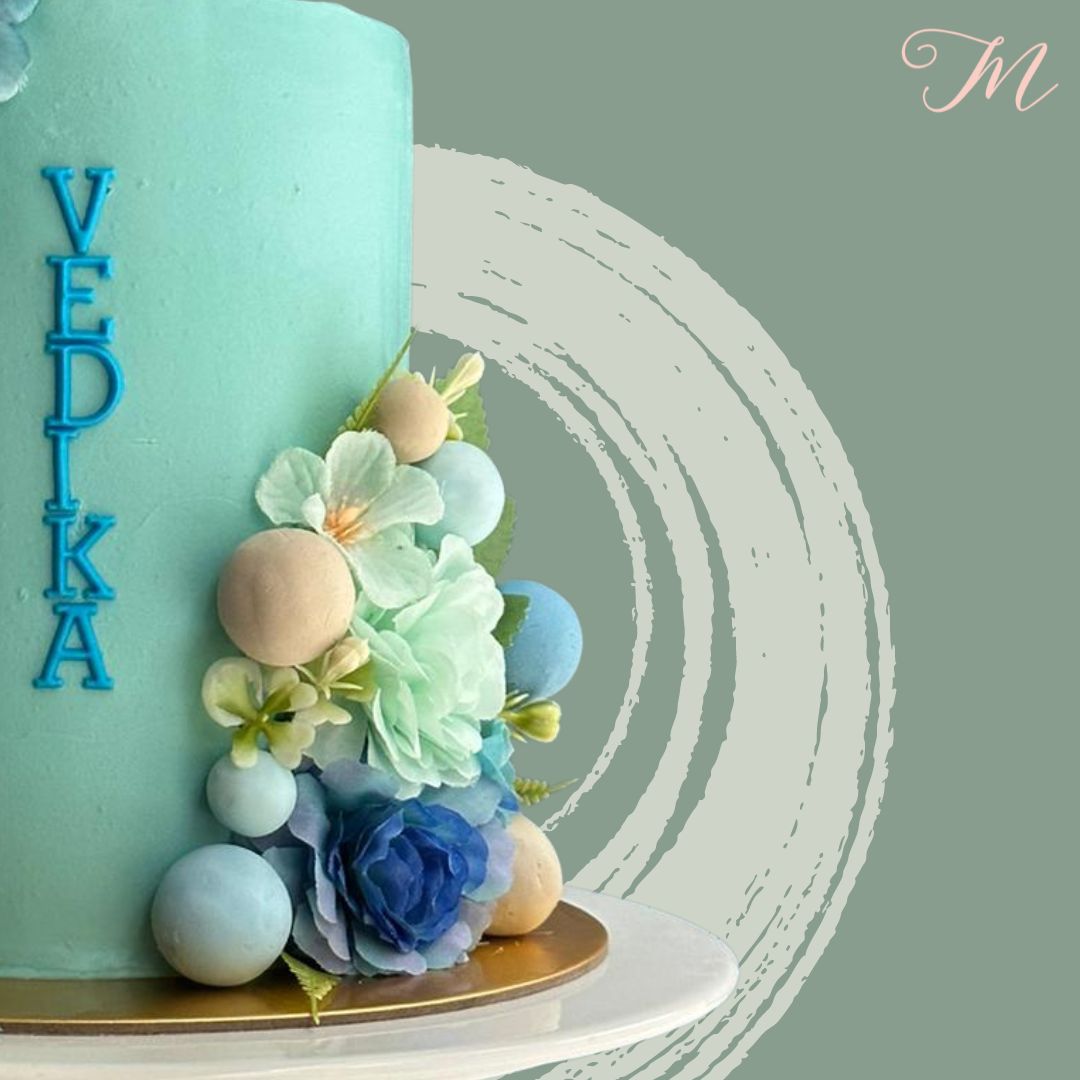 Florals and Balls Cake