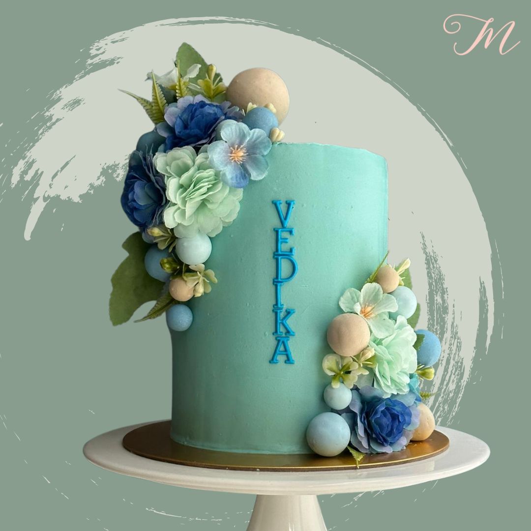 Florals and Balls Cake