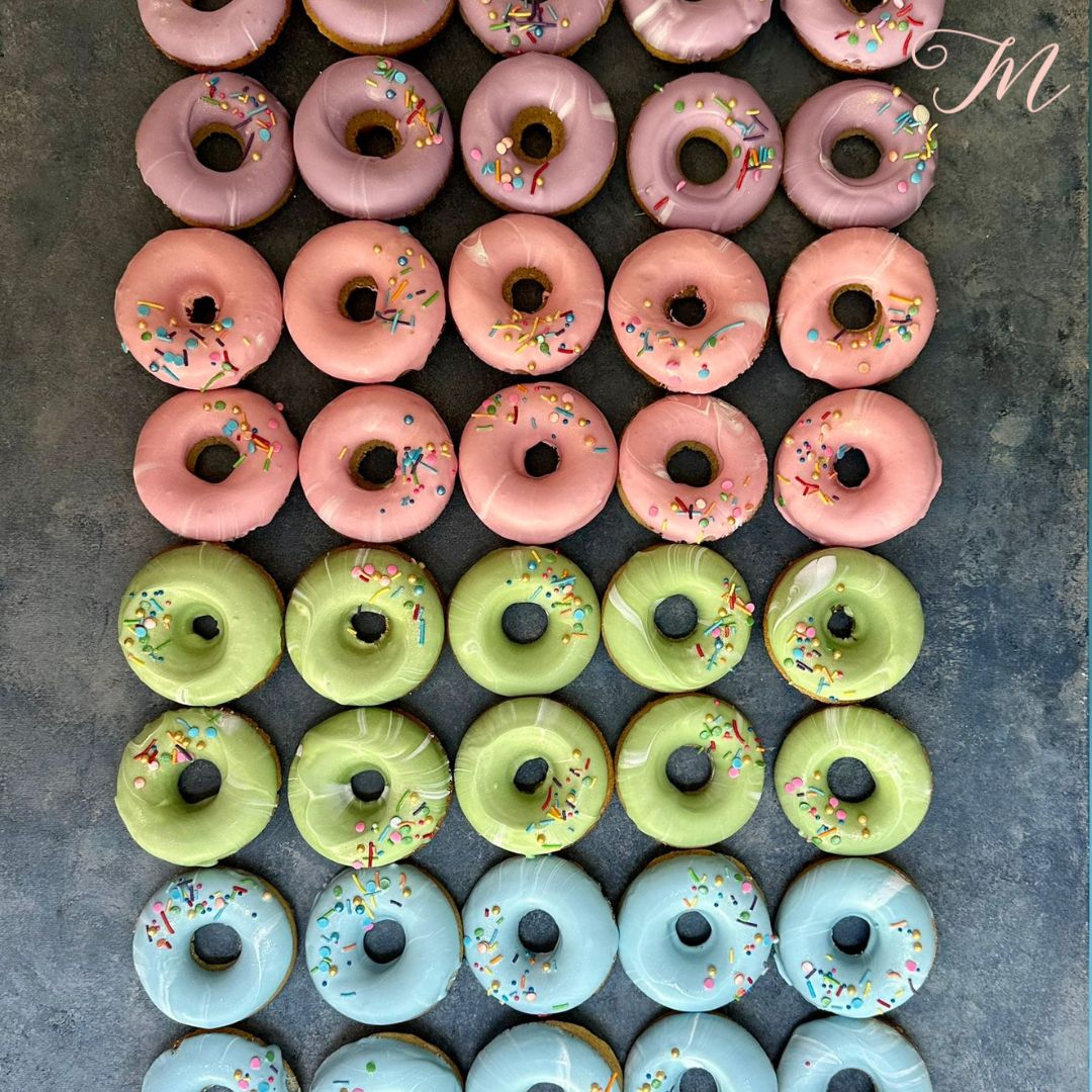 Pastel Marbled Donuts