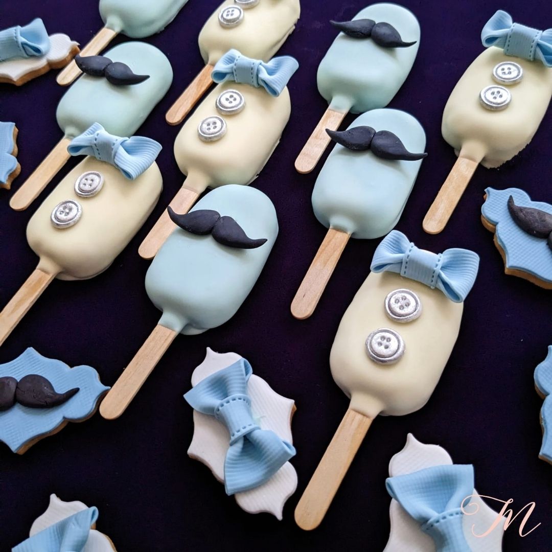 Boss Baby Cakesicles for children birthday party desert table