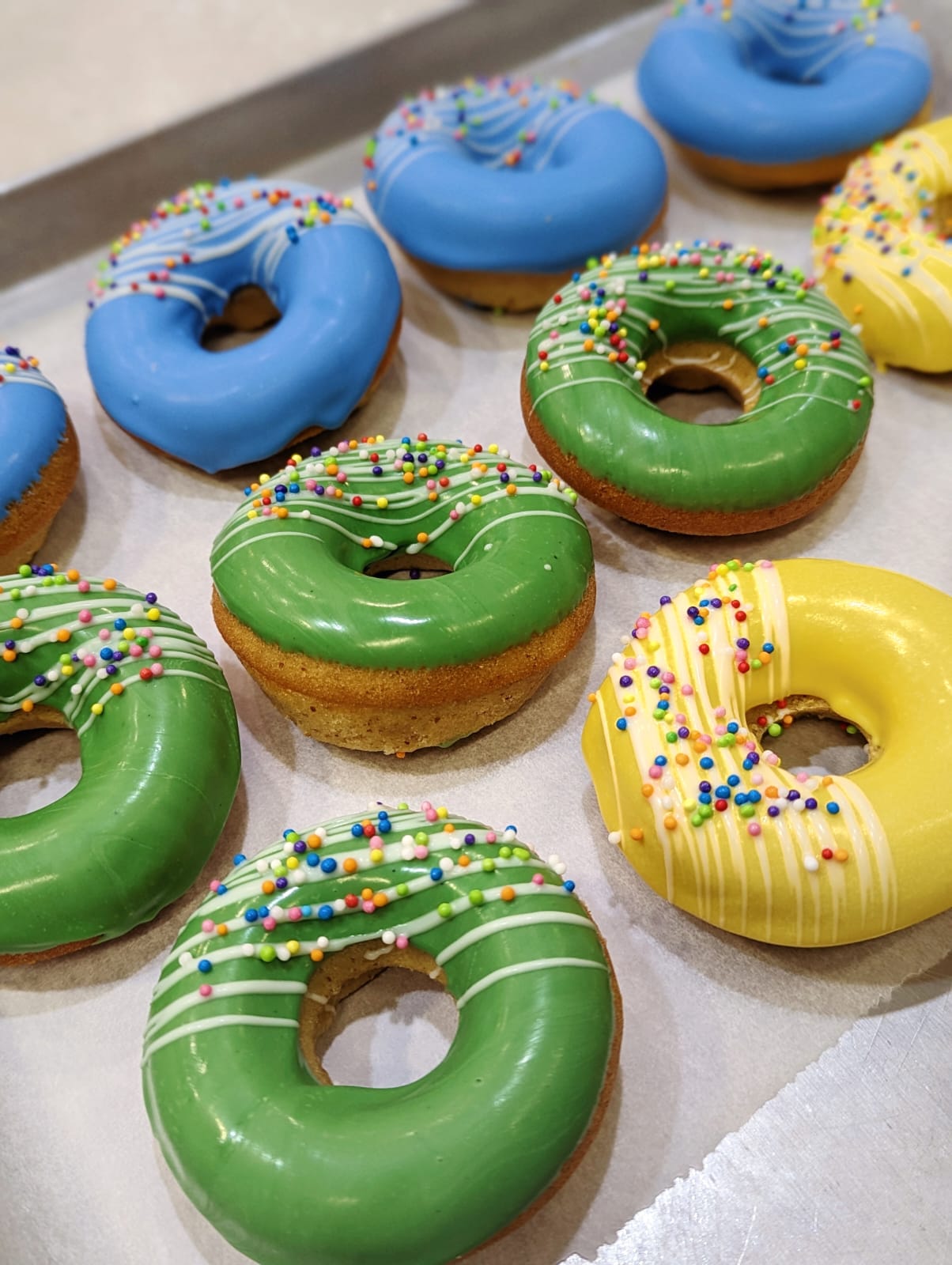 Baked Donuts with Sprinkles