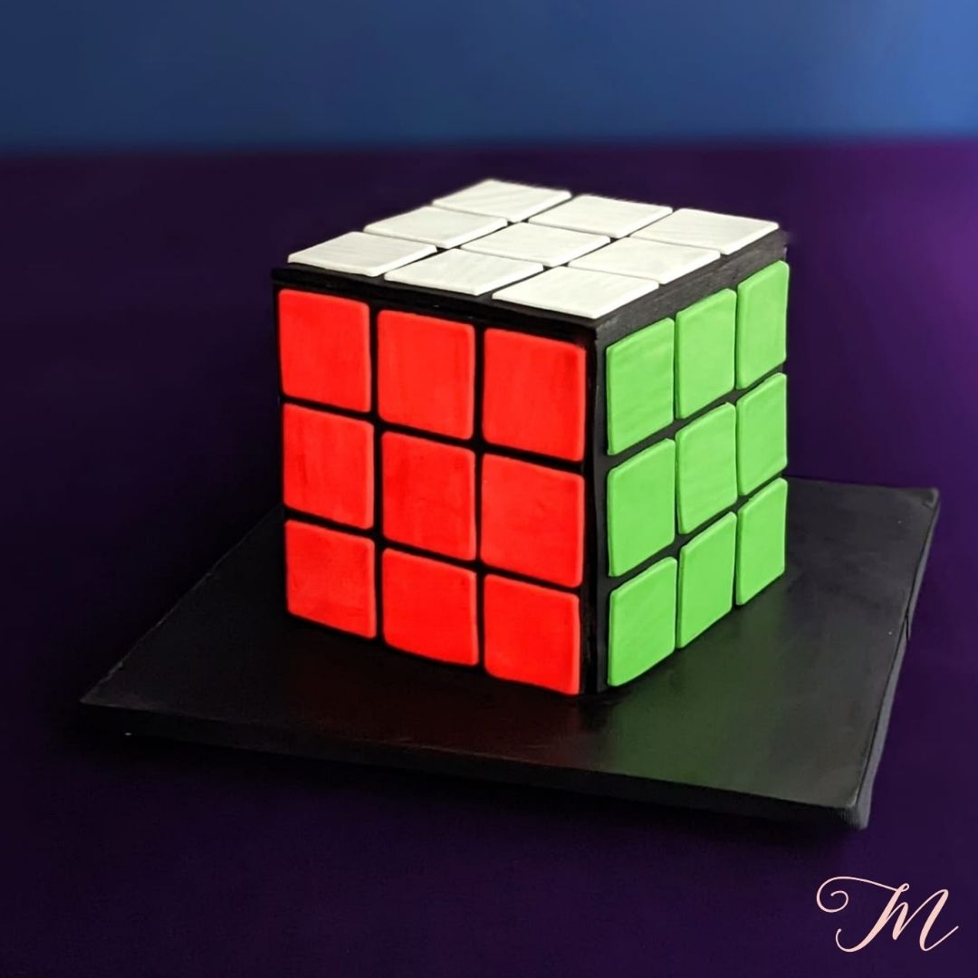 Rubik's Cube Cake