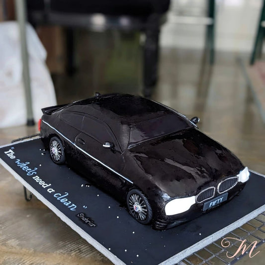 3D Sports Car Cake for with a fondness for cars. 40th and 50th birthday cake
