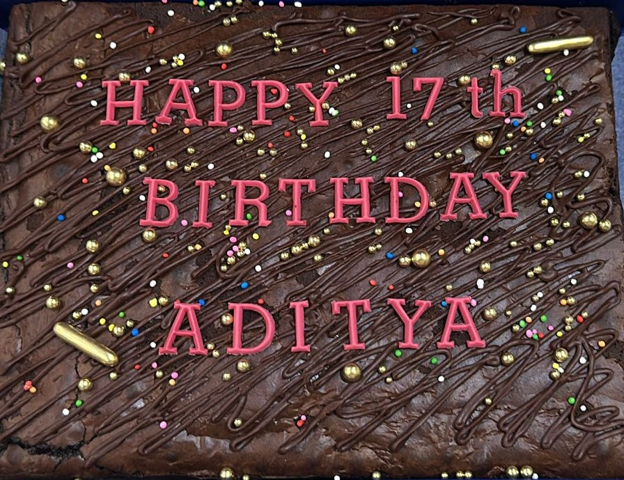 Festive Brownie Plank