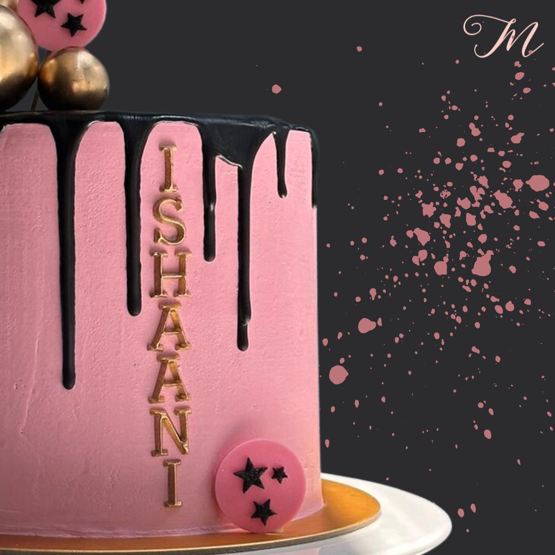 Black Pink Cake