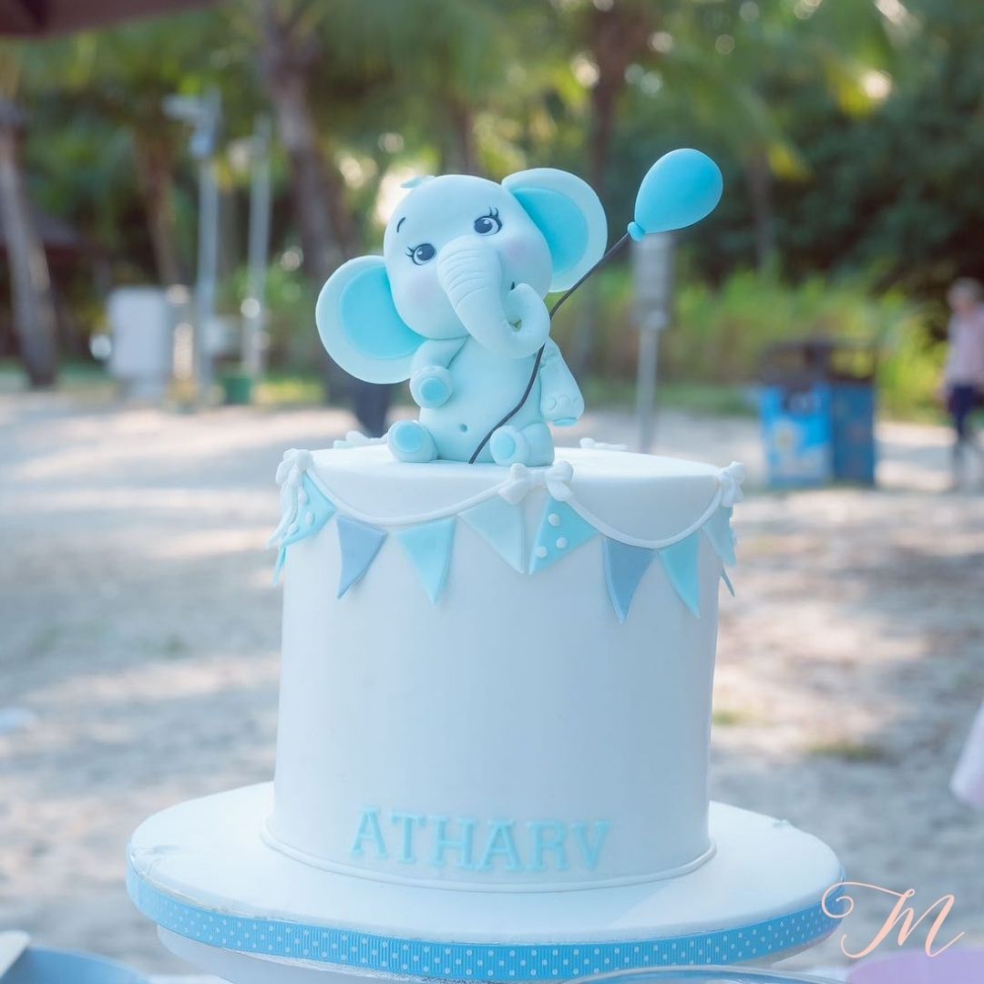 Blue Elephant cake or kids birthday party