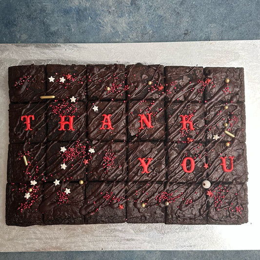 Brownie Sheet (24 Portions) — Sprinkles & Personalisation