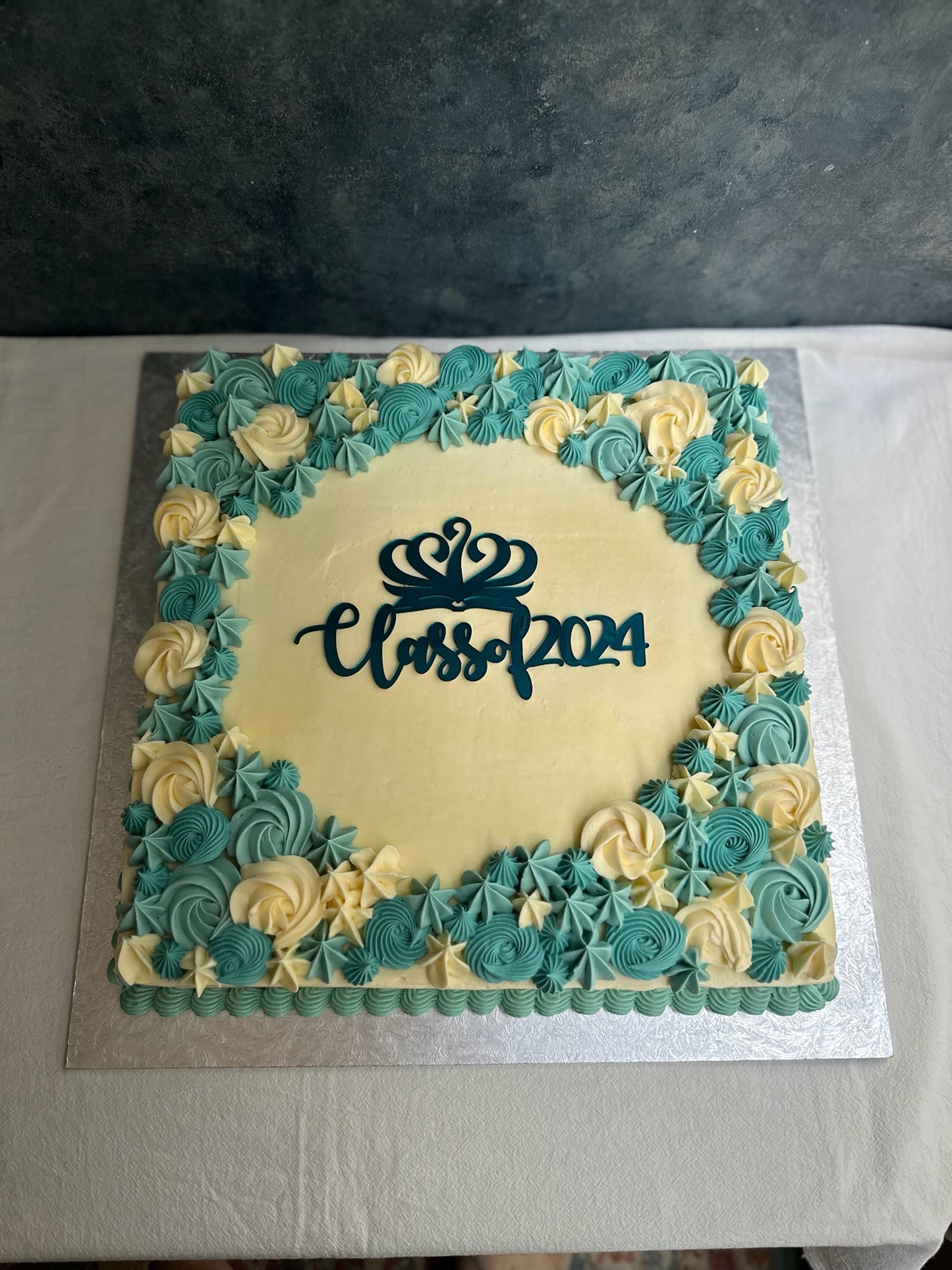 Class of... Buttercream Graduation Sheet cake - (single layer 14x14 inch)