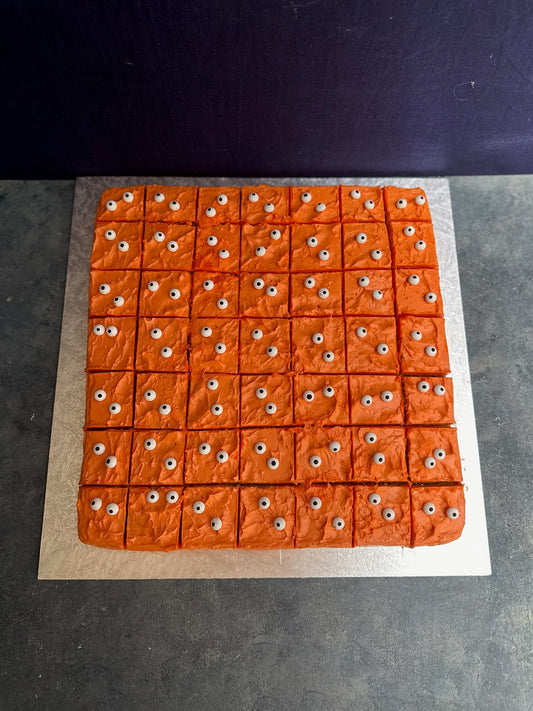 Halloween Eyeballs sheet cake