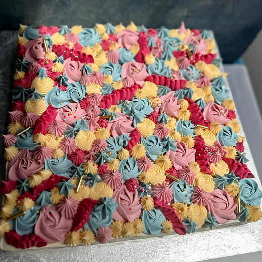 Pre-Cut Sheet Cake (24 Portions) — Buttercream & Sprinkles