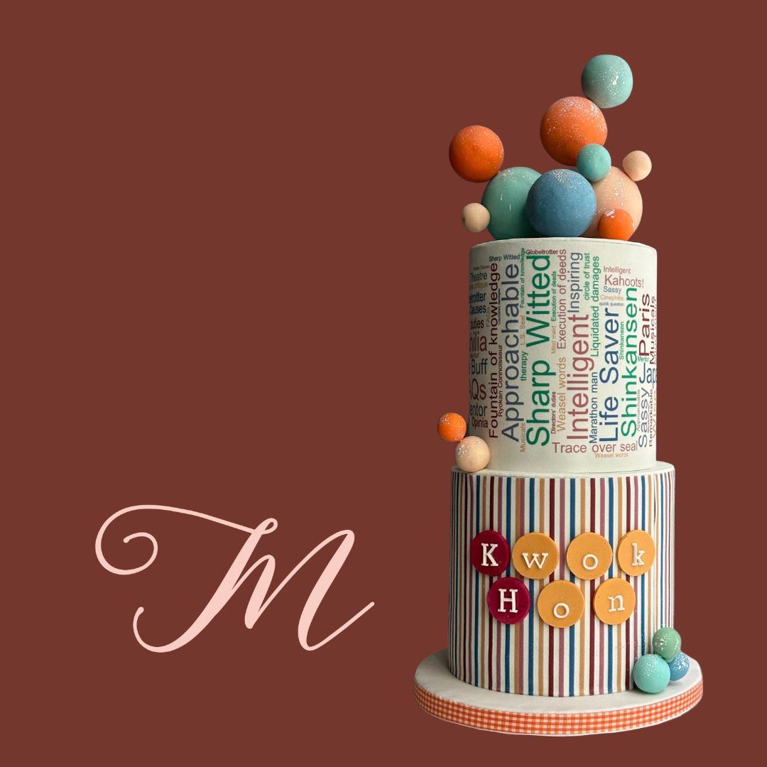 Word Cloud Cake