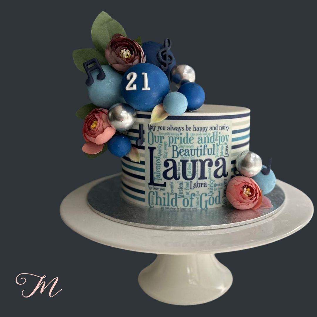 Word Cloud Cake