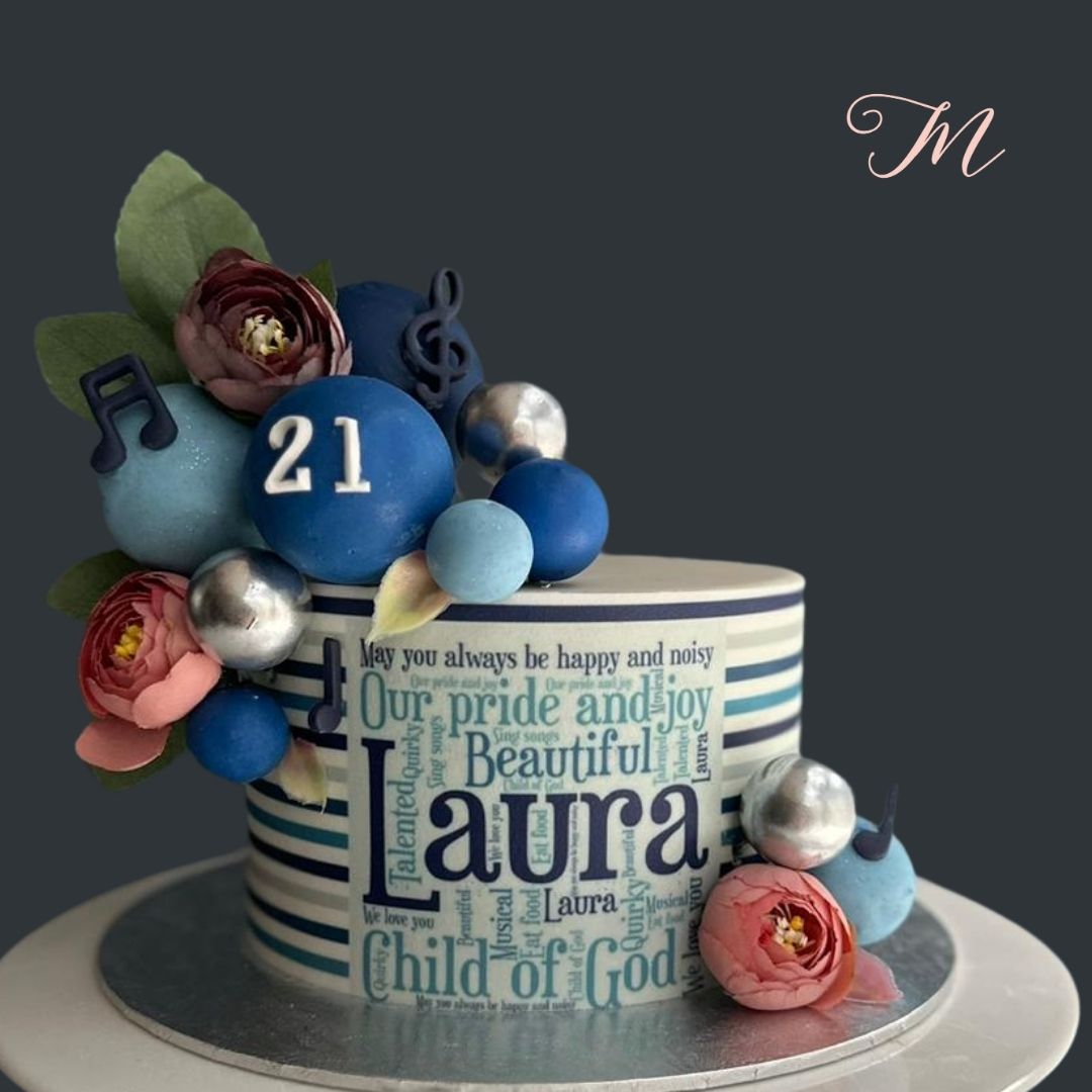 Word Cloud Cake