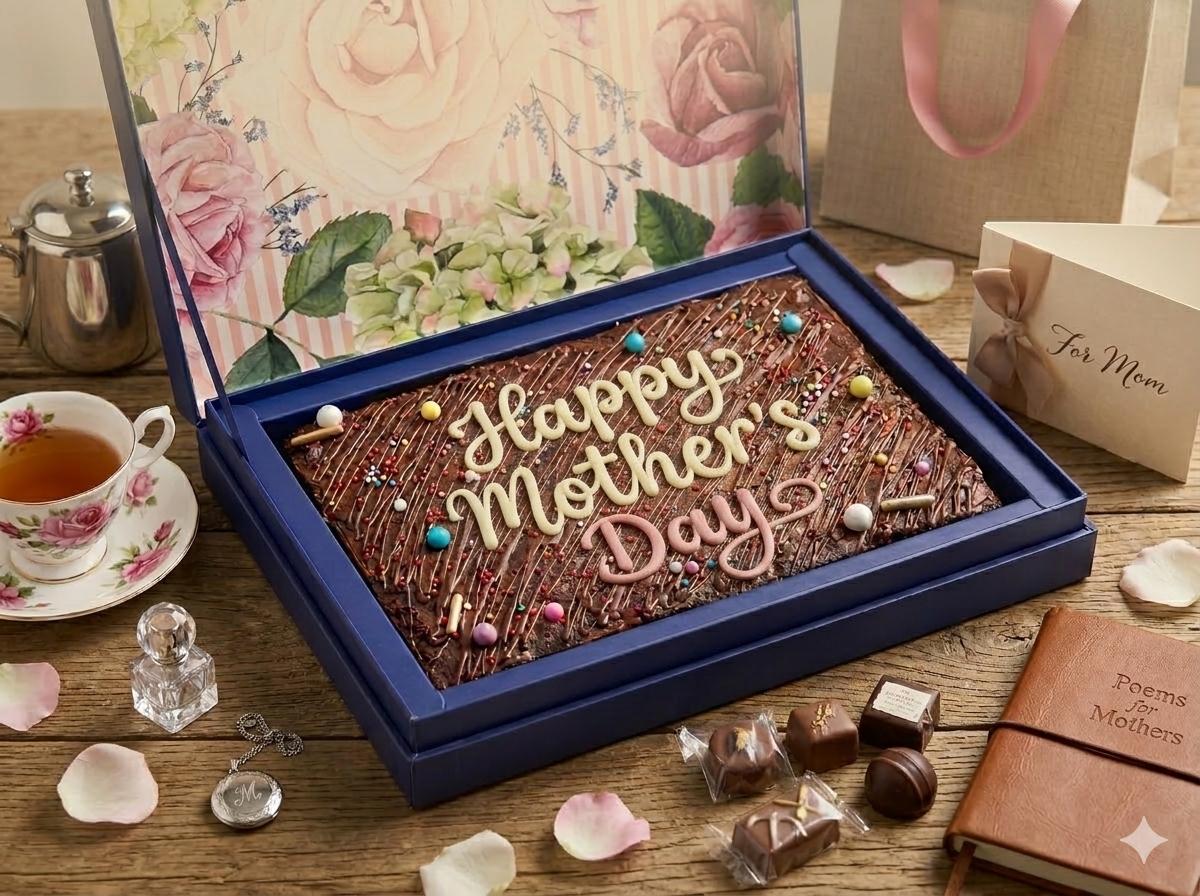 Special Mother's Day Brownie Plank