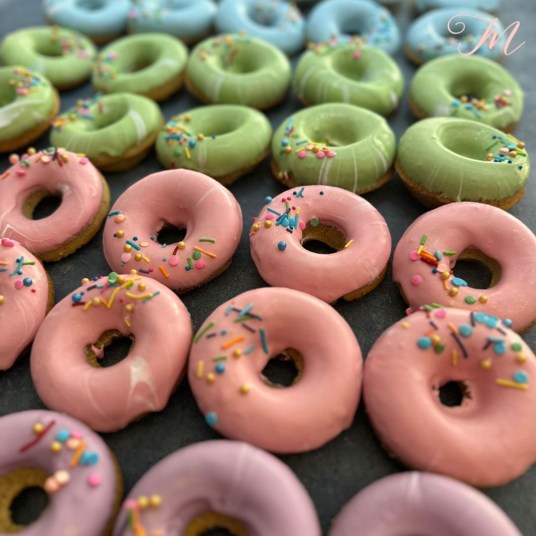 Pastel Marbled Donuts