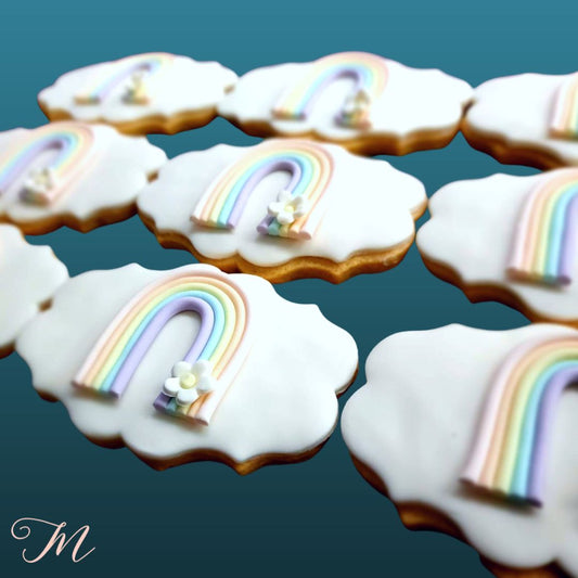 Pastel Rainbow Biscuits