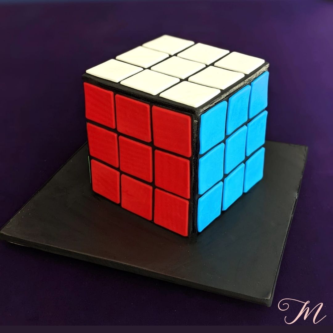 Rubik's Cube Cake
