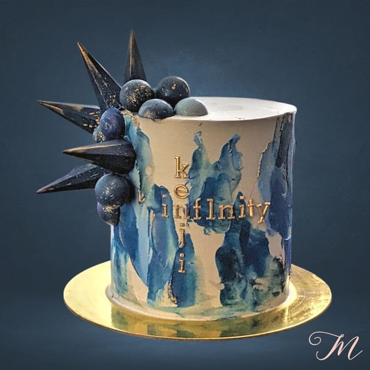 Spikey Chocolate Men's Cake
